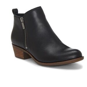 Lucky Brand Black Leather Basel Bootie